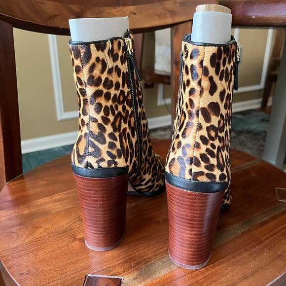 Katherine Kelly Jaymie Natural Calf Hair Leopard Print Boots - Picture 7 of 14